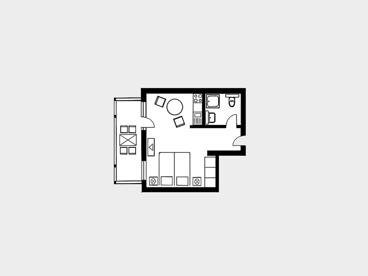 Strandvillen Binz - 1-Raum-Ferienwohnung Mit Balkon Sv-557 Kültér fotó